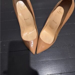 Christian Louboutin Tan Stiletto Heels